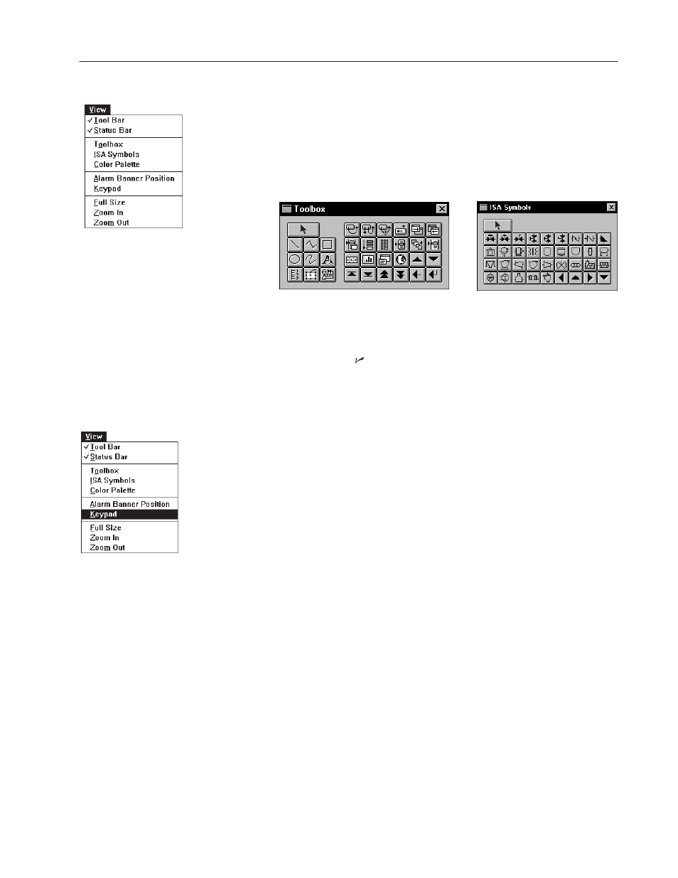 Toolboxes, Toolboxes keypad display | Rockwell Automation 2711-ND3 PanelBuilder v2.60 Software User Manual User Manual | Page 79 / 502