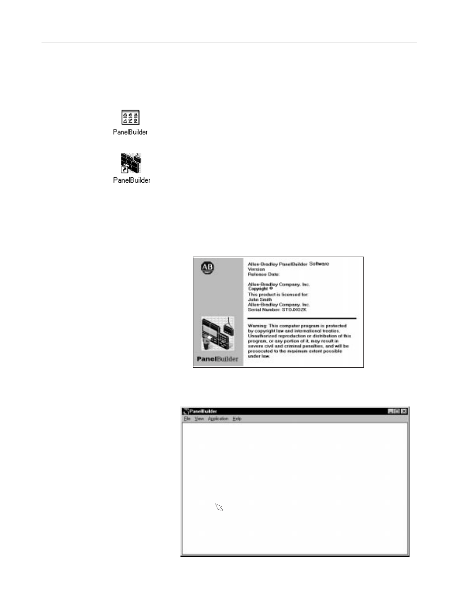 Starting panelbuilder | Rockwell Automation 2711-ND3 PanelBuilder v2.60 Software User Manual User Manual | Page 88 / 502