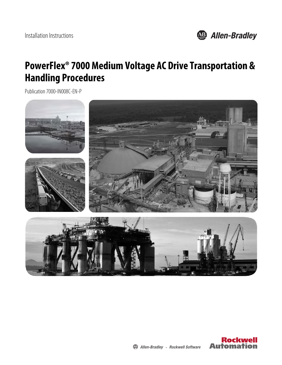 Rockwell Automation 7000 PowerFlex Medium Voltage Air-Cooled (B Frame) Trans.& Handling - ForGe User Manual | 28 pages