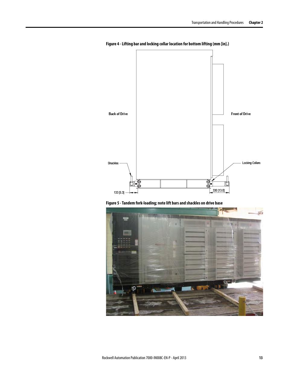 Rockwell Automation 7000 PowerFlex Medium Voltage Air-Cooled (B Frame) Trans.& Handling - ForGe User Manual | Page 13 / 28