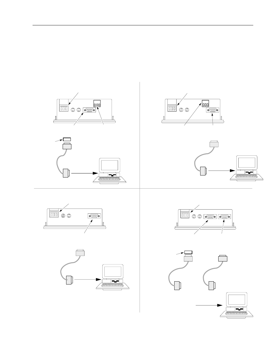 Upload / download rs-232 connections | Rockwell Automation 2707-L8PxX, -L40PxX, -V40PxX DTAM Plus Operator Interface Installation Instructions User Manual | Page 13 / 20