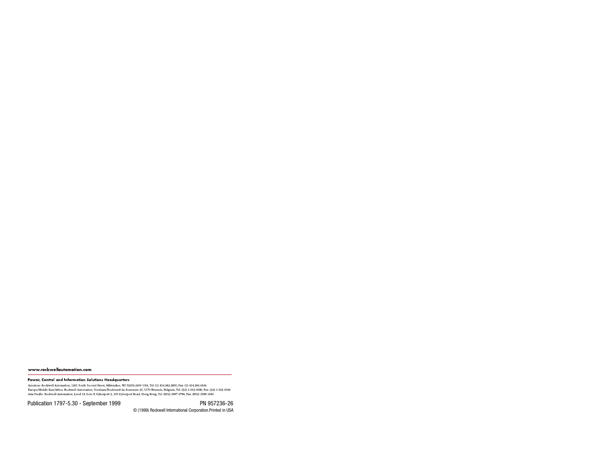 Back cover | Rockwell Automation 1797-TCAP ControlNet Ex Tap Dummy Load Installation User Manual | Page 8 / 8