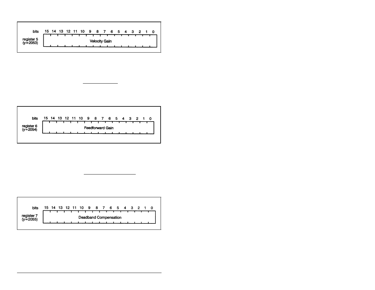 8 register 6: feedforward gain, 9 register 7: deadband compensation | Rockwell Automation 57C422B 2 Axis Servo Module User Manual | Page 36 / 122