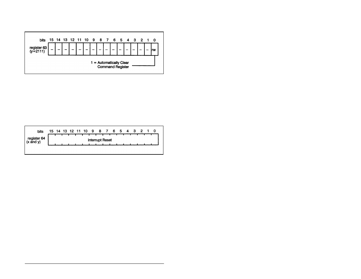 33 register 64: interrupt reset, 34 register 65: mode | Rockwell Automation 57C422B 2 Axis Servo Module User Manual | Page 51 / 122