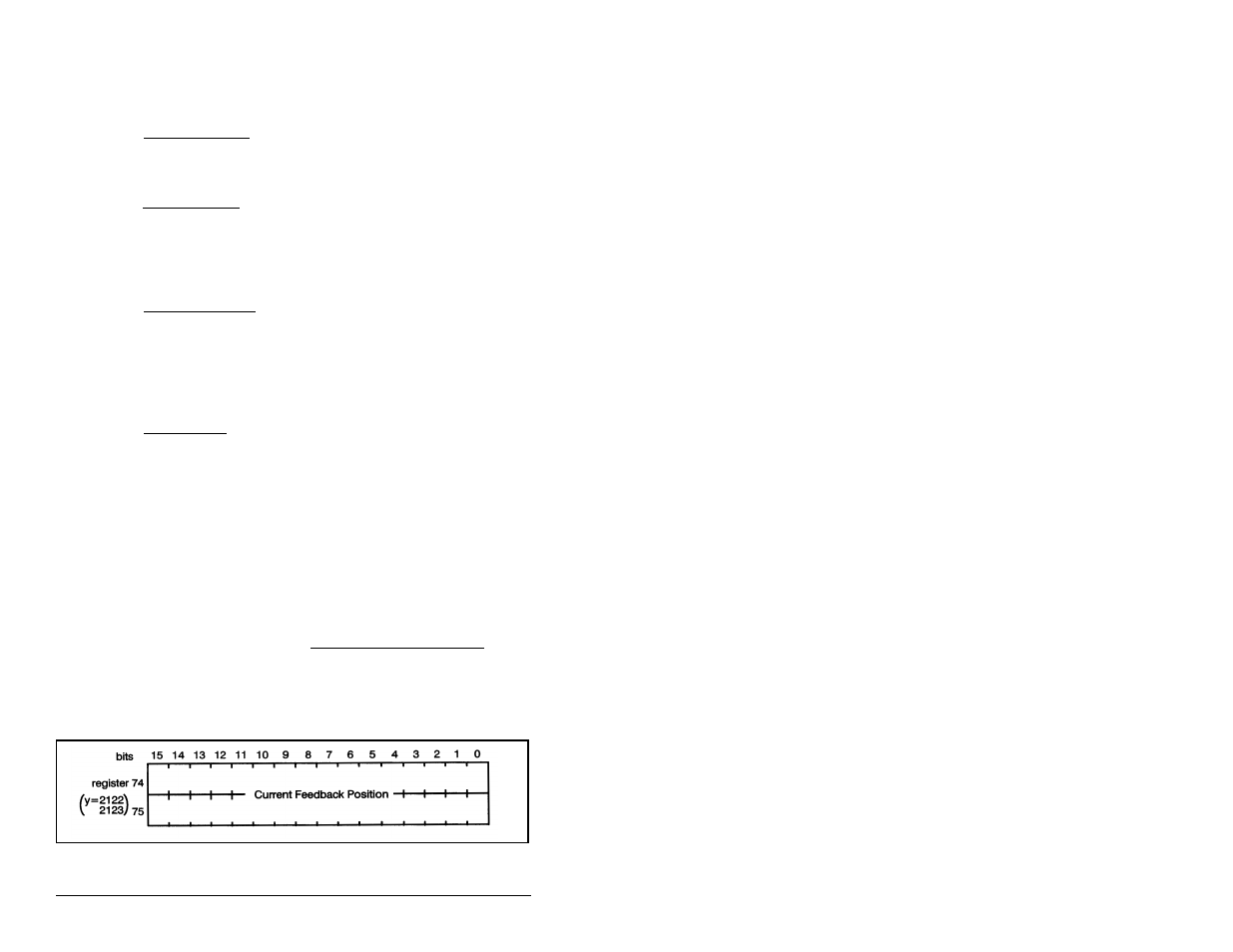 39 registers 74, 75: current feedback position | Rockwell Automation 57C422B 2 Axis Servo Module User Manual | Page 66 / 122