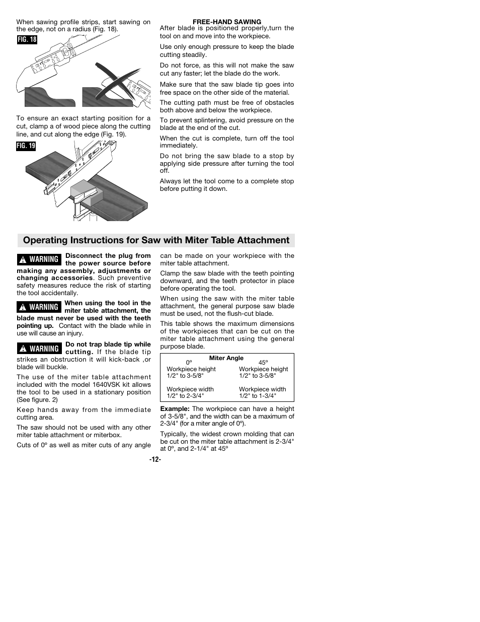 Bosch 1640VS User Manual | Page 12 / 44