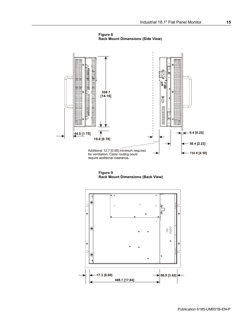 Rockwell Automation 6185-V Industrial 18.1 Inch Flat Panel Monitor User Manual User Manual | Page 15 / 64
