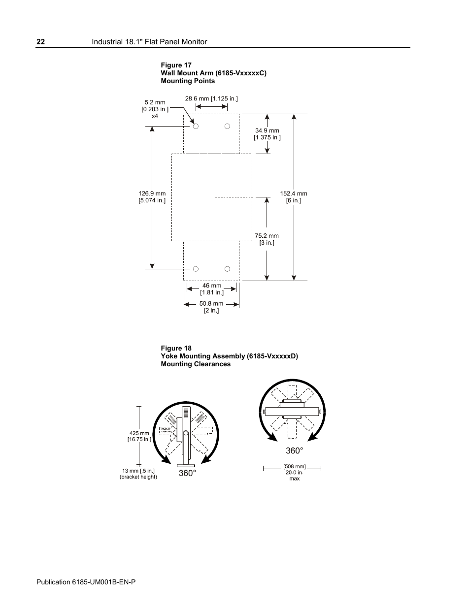 Rockwell Automation 6185-V Industrial 18.1 Inch Flat Panel Monitor User Manual User Manual | Page 22 / 64