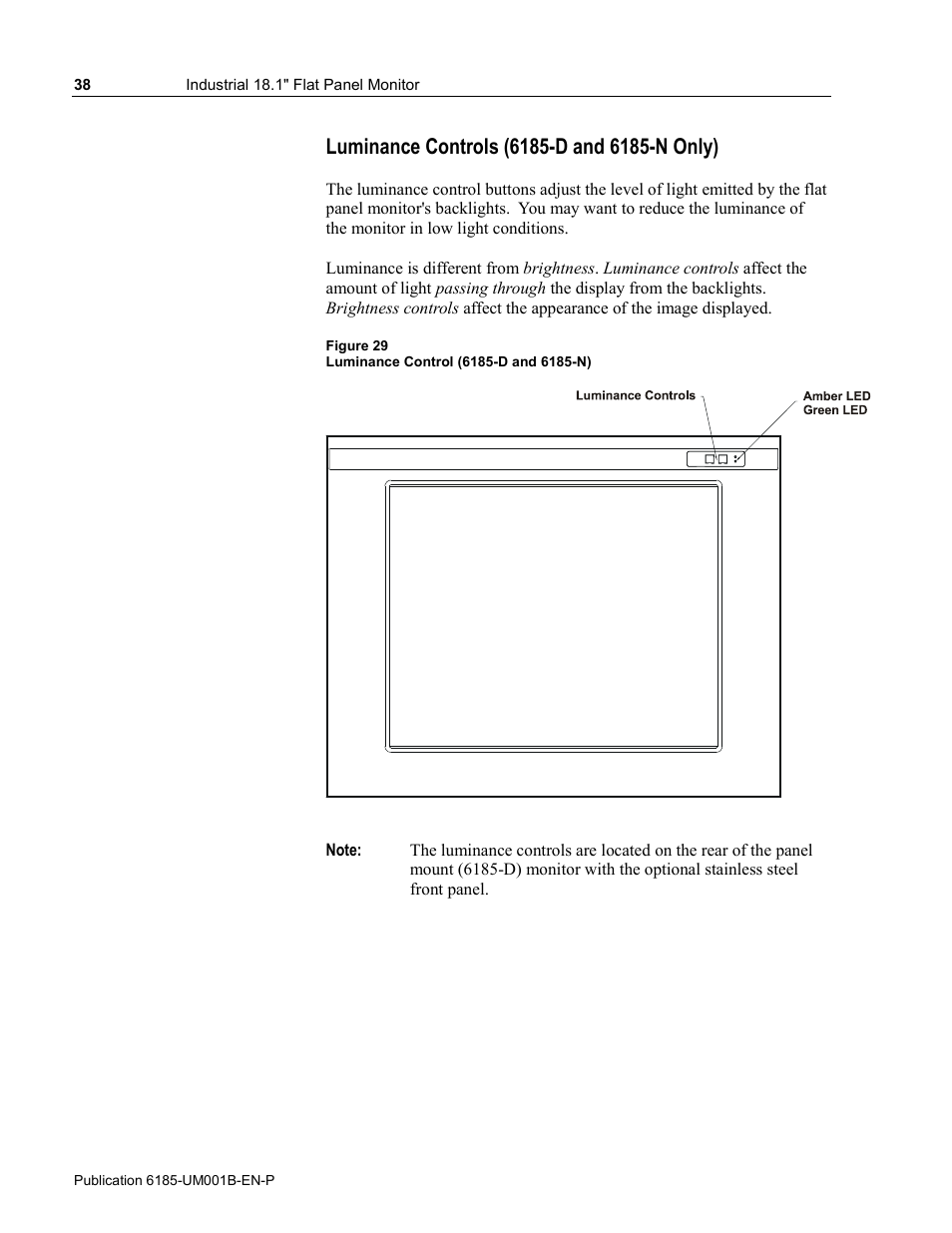 Rockwell Automation 6185-V Industrial 18.1 Inch Flat Panel Monitor User Manual User Manual | Page 38 / 64