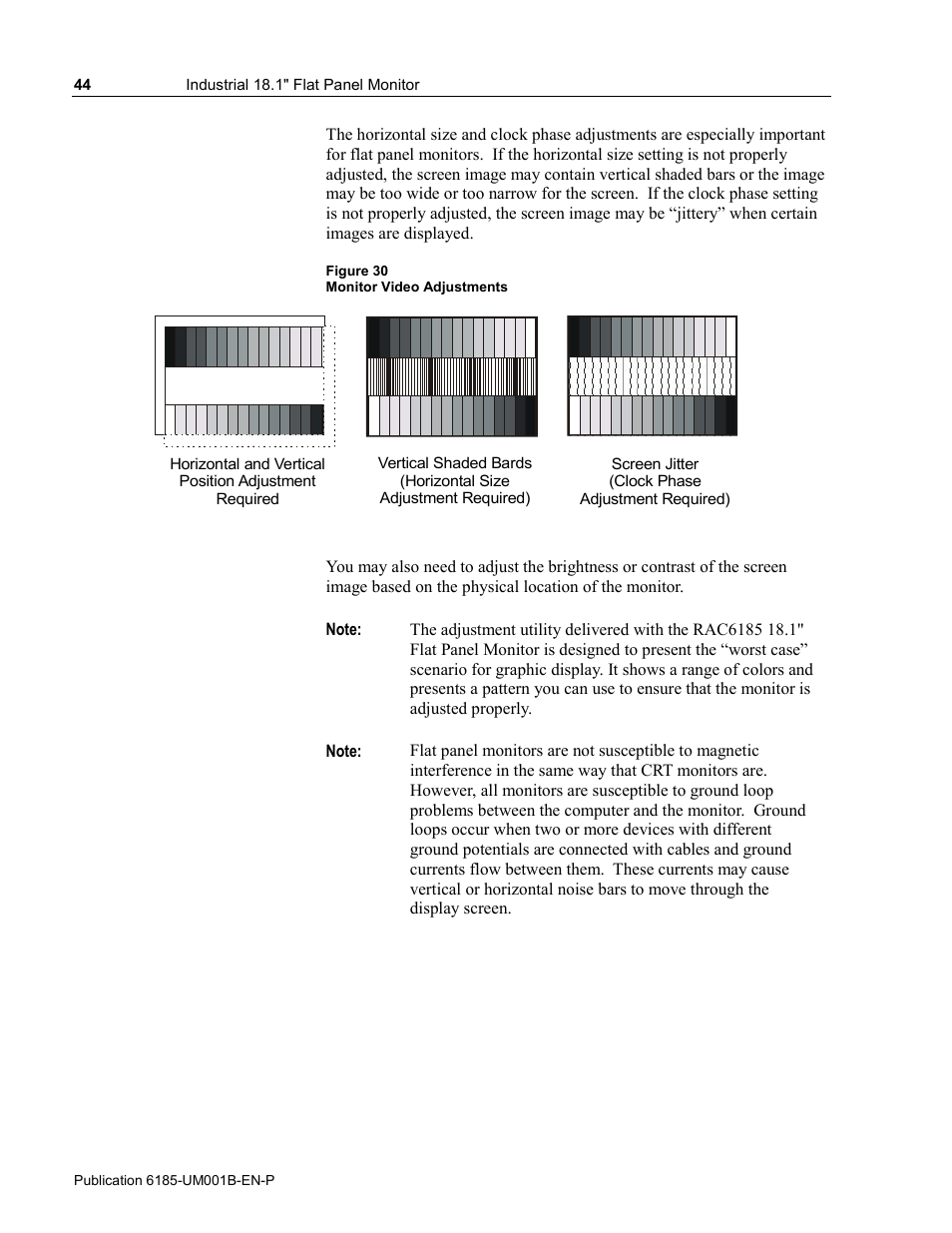 Rockwell Automation 6185-V Industrial 18.1 Inch Flat Panel Monitor User Manual User Manual | Page 44 / 64
