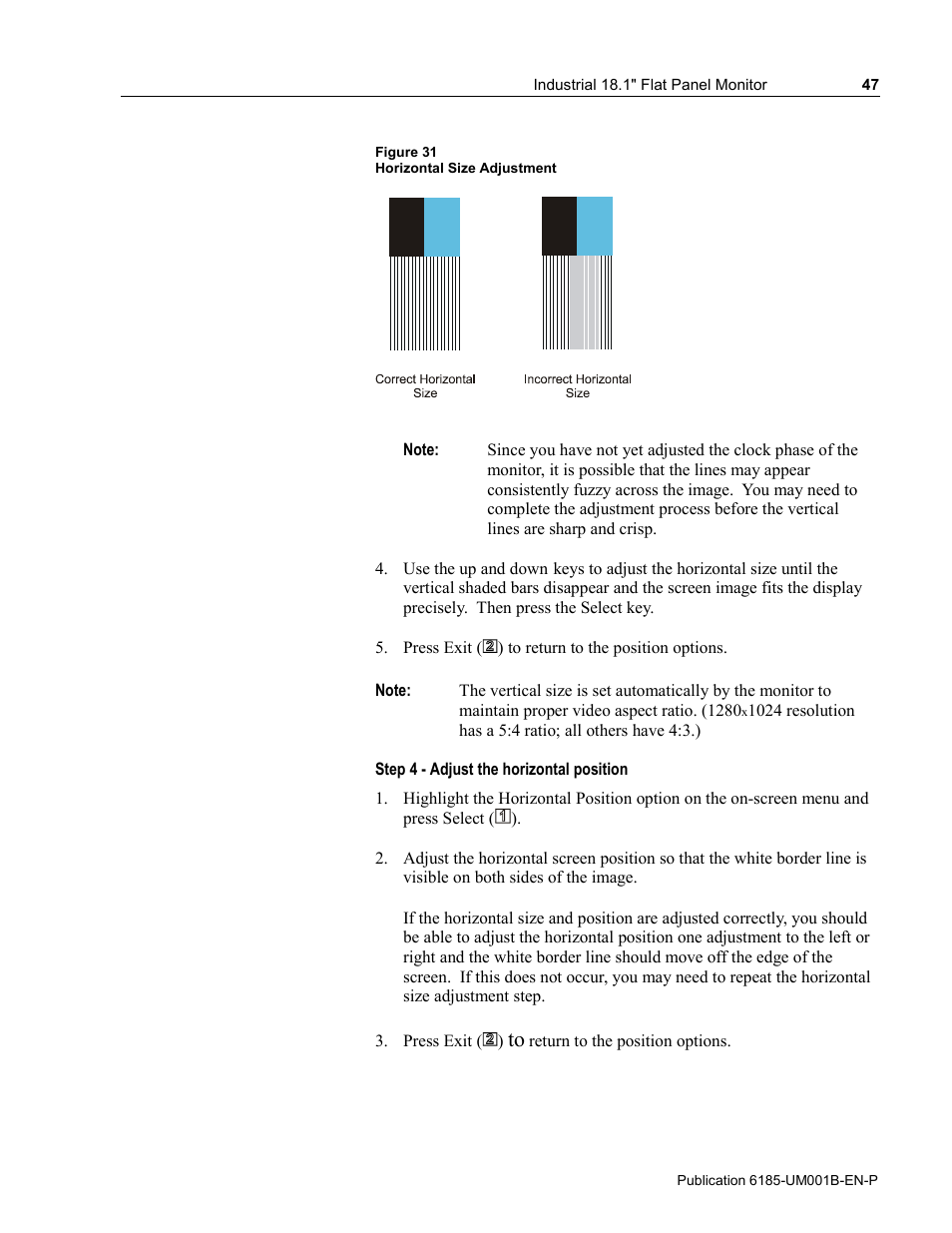 Rockwell Automation 6185-V Industrial 18.1 Inch Flat Panel Monitor User Manual User Manual | Page 47 / 64