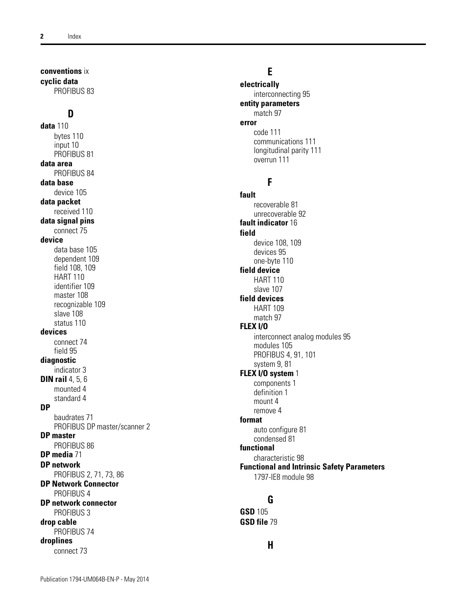 Rockwell Automation 1794-APBDPV1 FLEX I/O PROFIBUS Adapter User Manual User Manual | Page 149 / 153