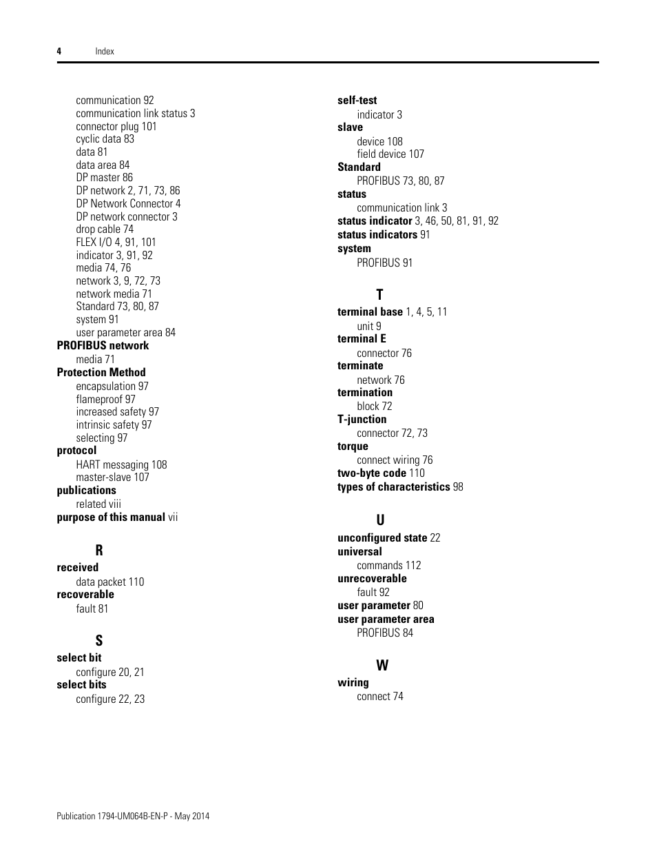 Rockwell Automation 1794-APBDPV1 FLEX I/O PROFIBUS Adapter User Manual User Manual | Page 151 / 153