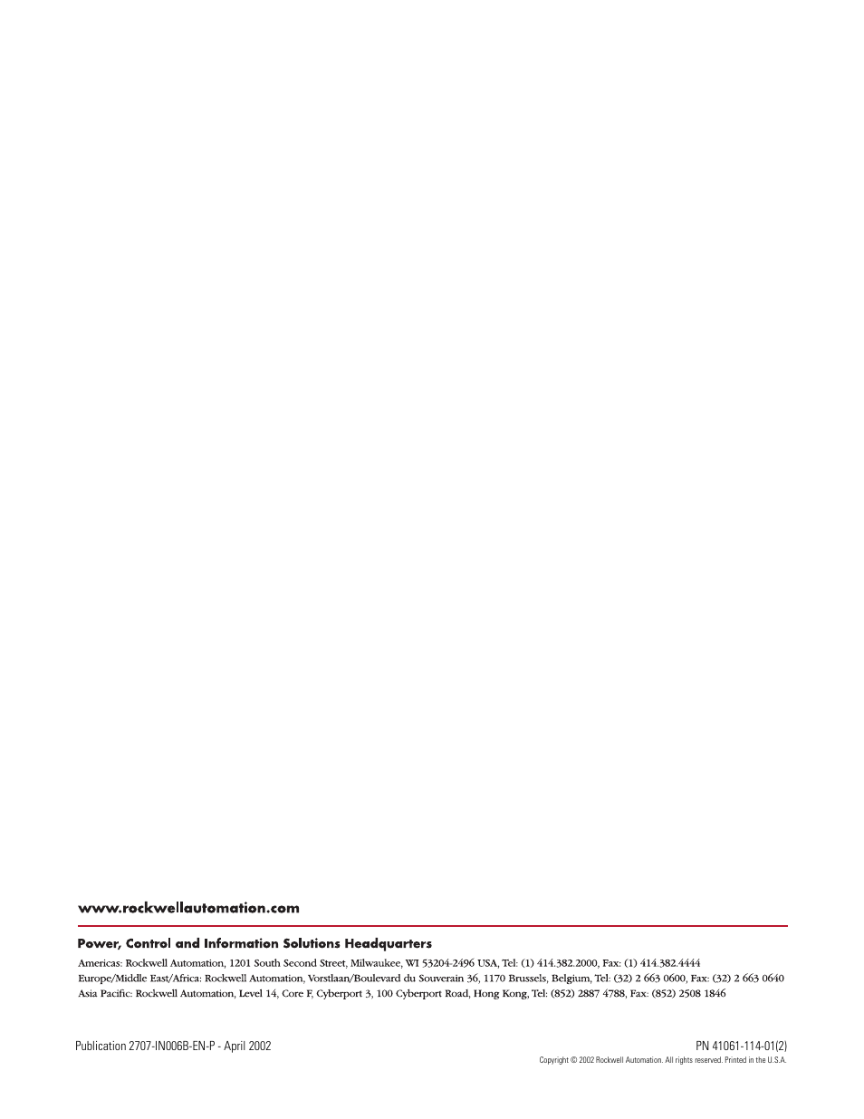 Back cover | Rockwell Automation 2707-M232P3xX, -M485P3X DTAM Micro Operator Interface Installation Instructions User Manual | Page 16 / 16