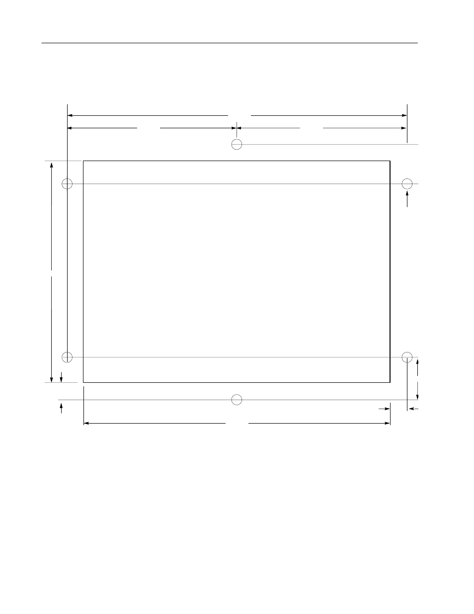 Cutout template | Rockwell Automation 2707-M232P3xX, -M485P3X DTAM Micro Operator Interface Installation Instructions User Manual | Page 6 / 16