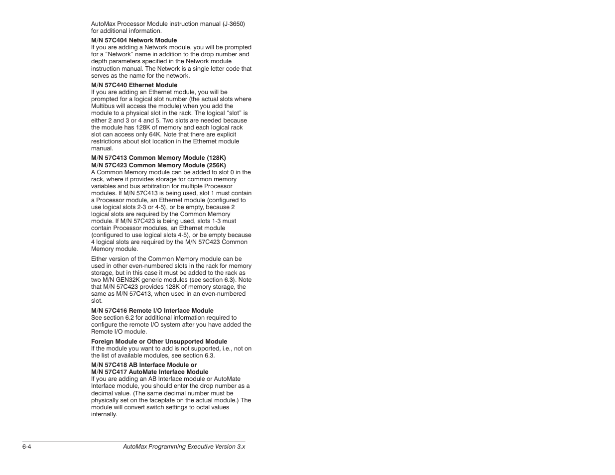 Rockwell Automation 57C620 AutoMax Programming Executive Version 3.8 User Manual | Page 102 / 298