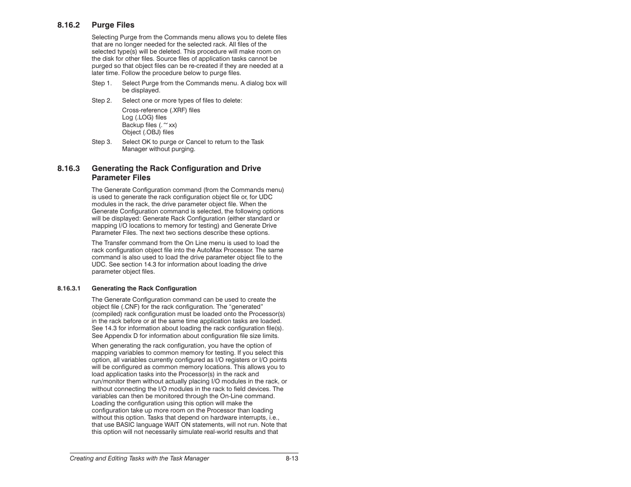 Rockwell Automation 57C620 AutoMax Programming Executive Version 3.8 User Manual | Page 141 / 298