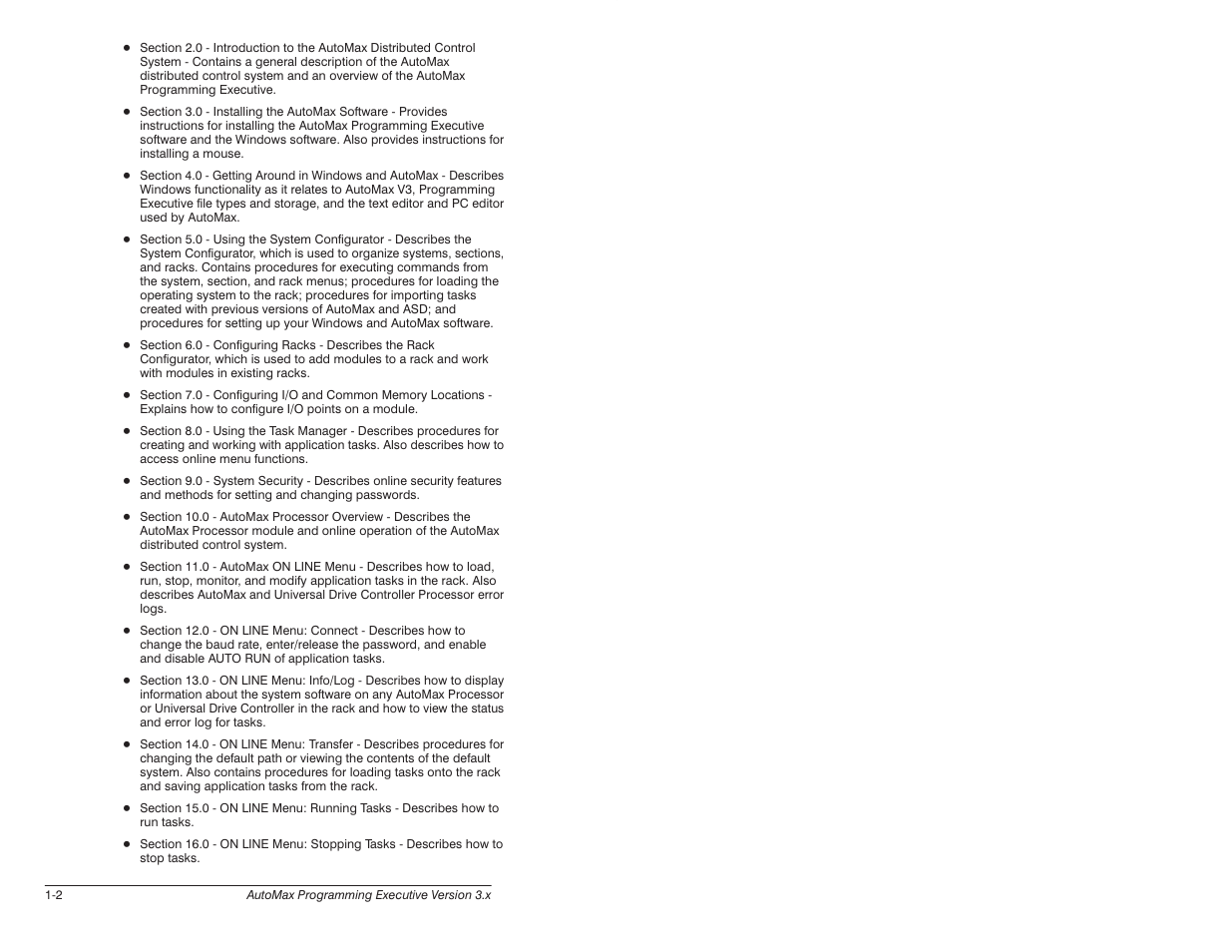Rockwell Automation 57C620 AutoMax Programming Executive Version 3.8 User Manual | Page 16 / 298