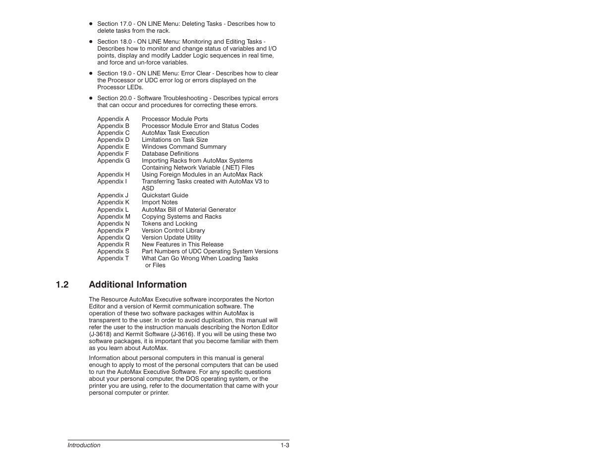 2 additional information | Rockwell Automation 57C620 AutoMax Programming Executive Version 3.8 User Manual | Page 17 / 298