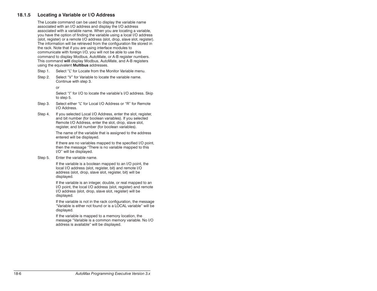 Rockwell Automation 57C620 AutoMax Programming Executive Version 3.8 User Manual | Page 194 / 298