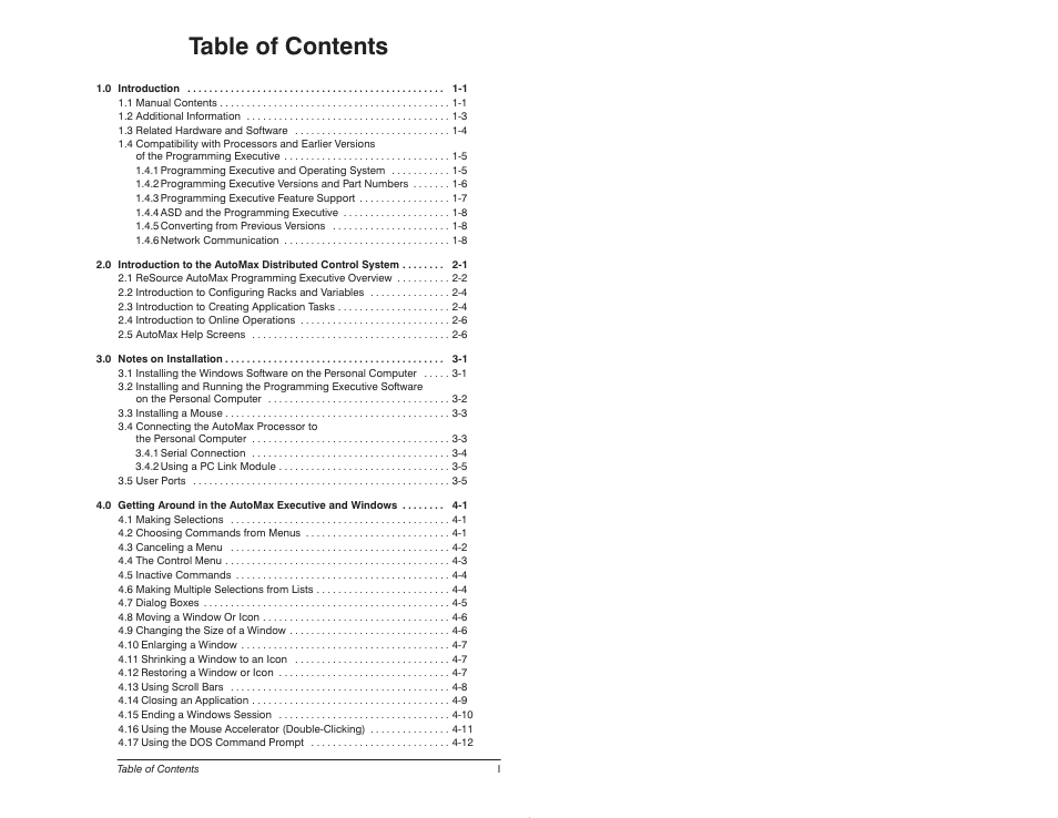 Rockwell Automation 57C620 AutoMax Programming Executive Version 3.8 User Manual | Page 3 / 298