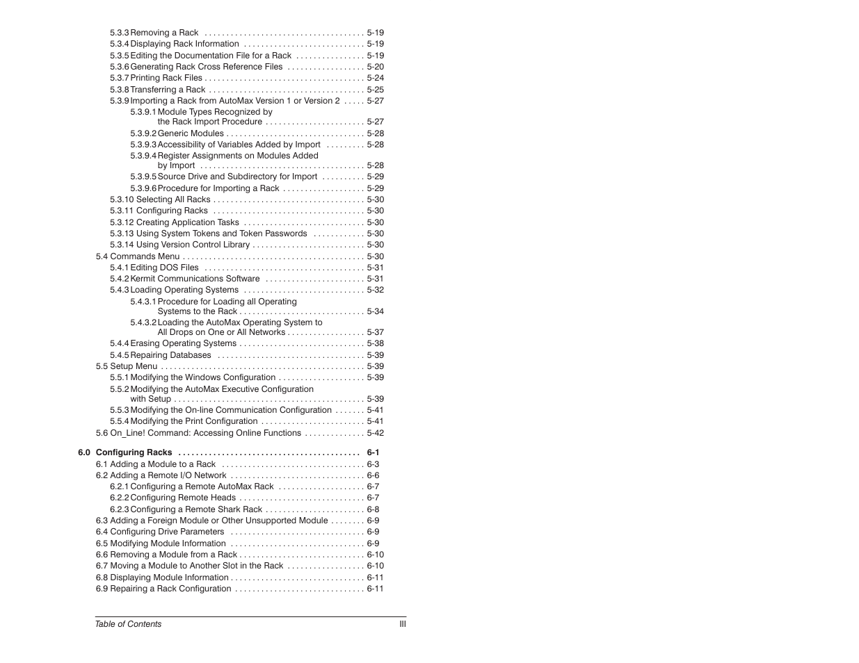 Rockwell Automation 57C620 AutoMax Programming Executive Version 3.8 User Manual | Page 5 / 298