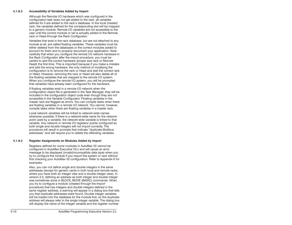 Rockwell Automation 57C620 AutoMax Programming Executive Version 3.8 User Manual | Page 66 / 298