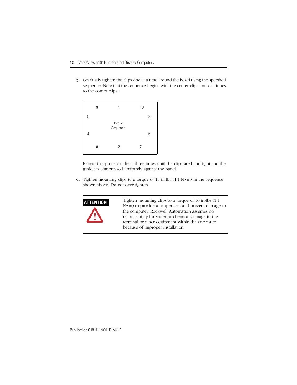 Rockwell Automation 6181X-15xxxxxxx VersaView 6181X-IN001B-MU-P User Manual | Page 12 / 104