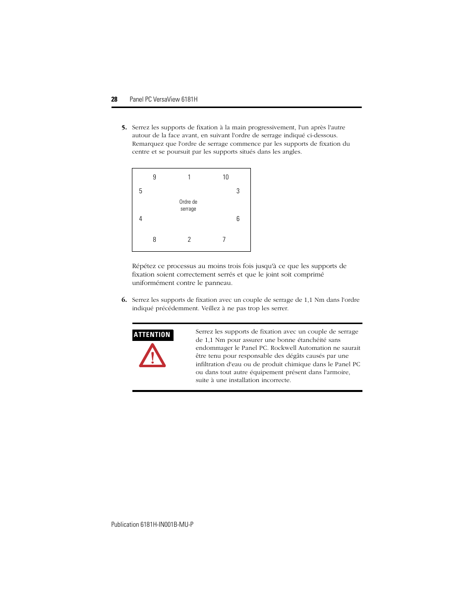 Rockwell Automation 6181X-15xxxxxxx VersaView 6181X-IN001B-MU-P User Manual | Page 28 / 104