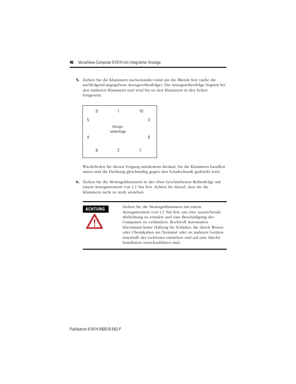 Rockwell Automation 6181X-15xxxxxxx VersaView 6181X-IN001B-MU-P User Manual | Page 46 / 104