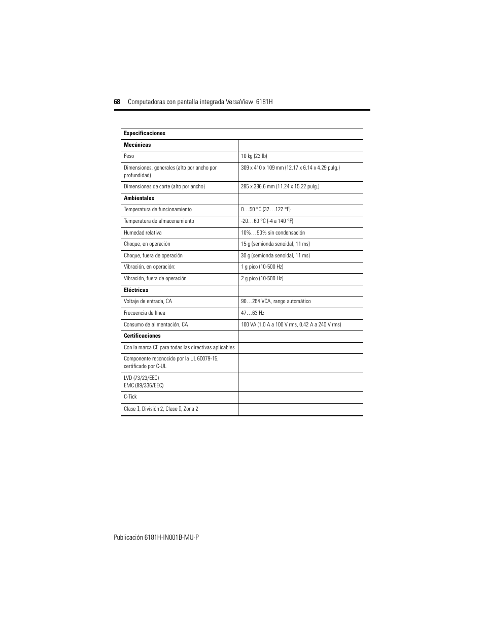 Rockwell Automation 6181X-15xxxxxxx VersaView 6181X-IN001B-MU-P User Manual | Page 68 / 104