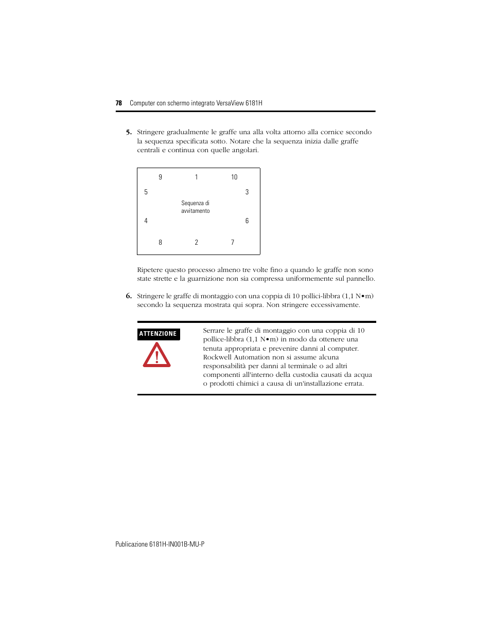 Rockwell Automation 6181X-15xxxxxxx VersaView 6181X-IN001B-MU-P User Manual | Page 78 / 104