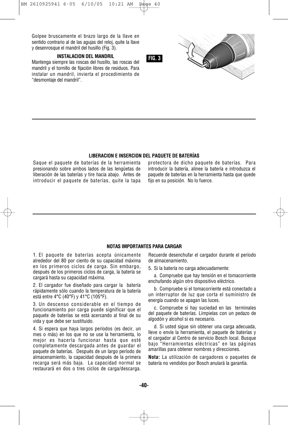 Bosch 32618 User Manual | Page 40 / 48