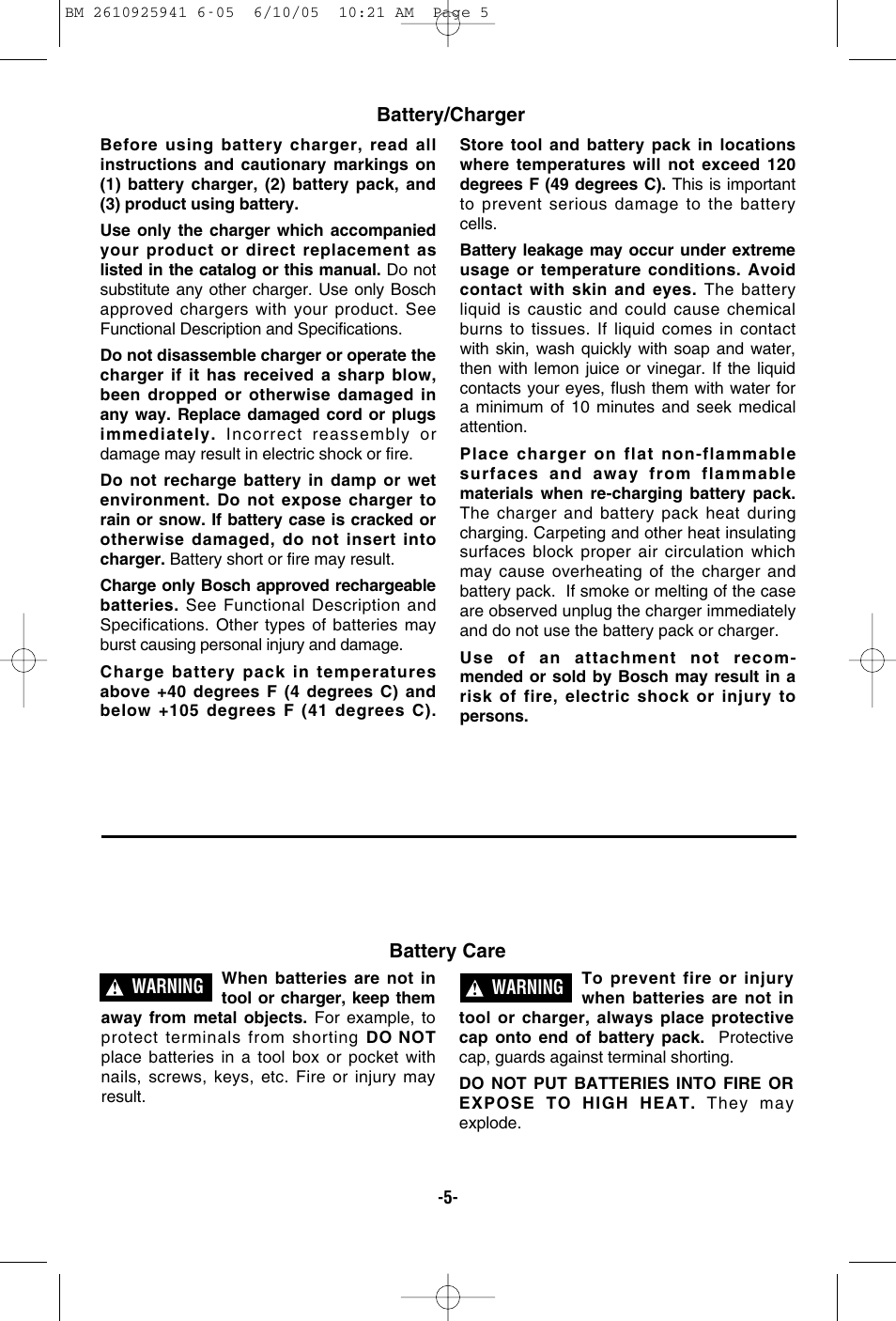 Bosch 32618 User Manual | Page 5 / 48