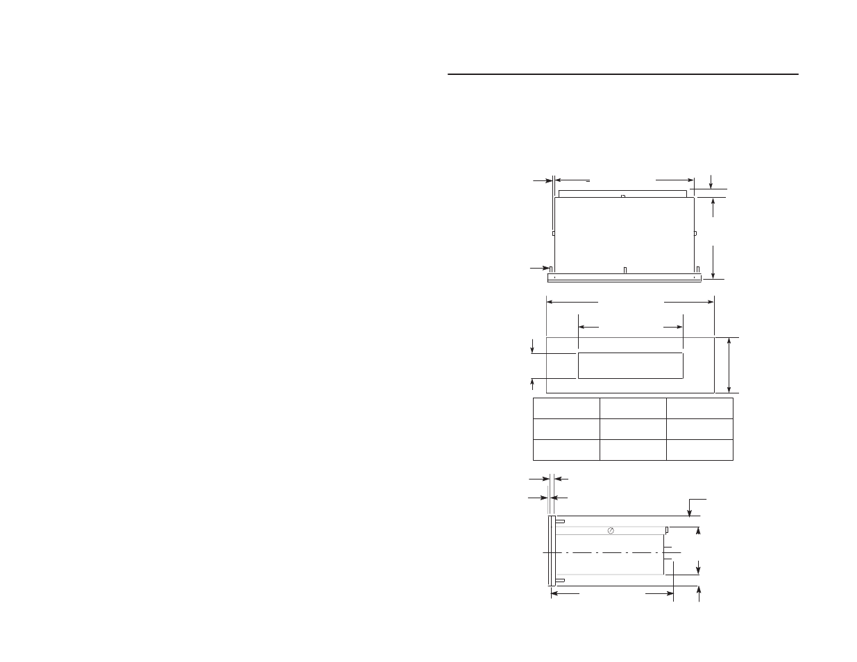 Mounting dimensions | Rockwell Automation 2706 Dataliner 20 Message Display User Manual | Page 6 / 16