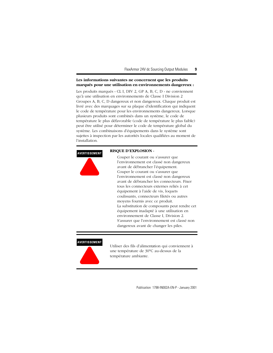 Rockwell Automation 1798-OB8E FlexArmor 24V dc Sourcing Output Modules User Manual | Page 9 / 12