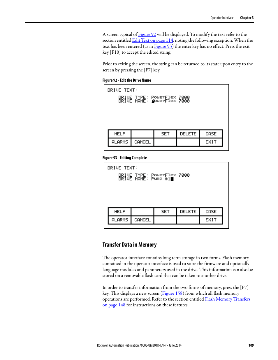 Transfer data in memory | Rockwell Automation 7000L PowerFlex Medium Voltage AC Drive (C-Frame) - ForGe Control User Manual | Page 109 / 432