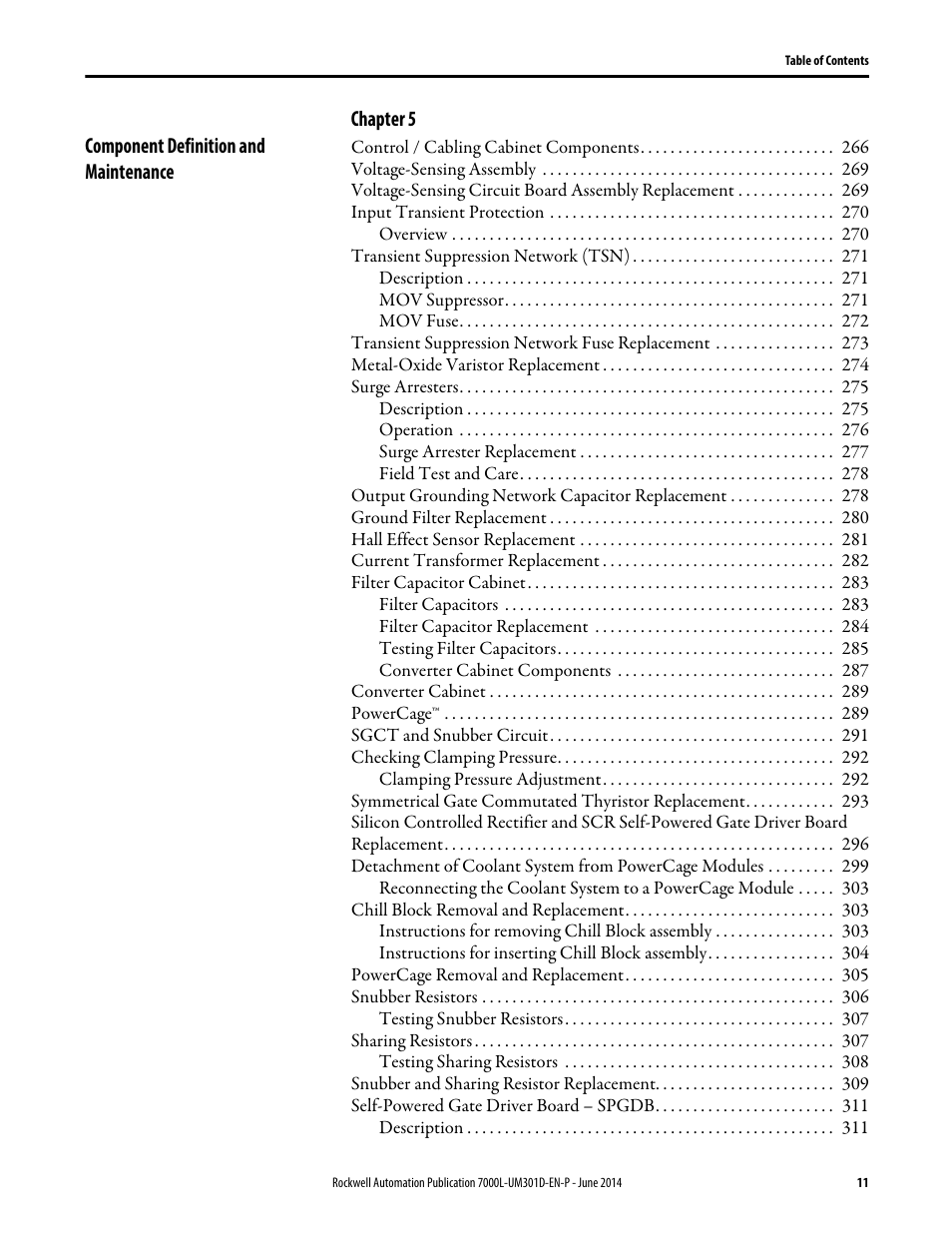 Rockwell Automation 7000L PowerFlex Medium Voltage AC Drive (C-Frame) - ForGe Control User Manual | Page 11 / 432