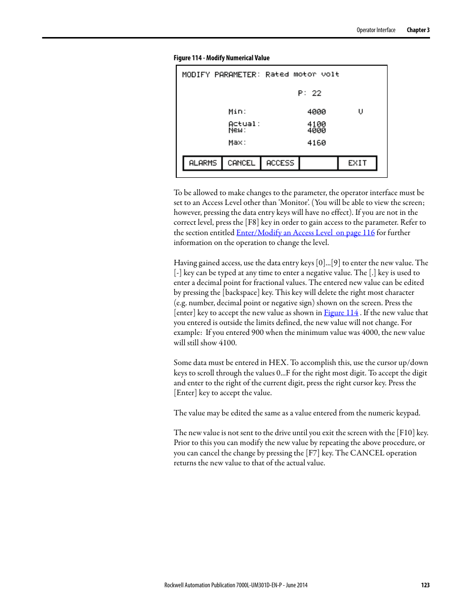 Rockwell Automation 7000L PowerFlex Medium Voltage AC Drive (C-Frame) - ForGe Control User Manual | Page 123 / 432