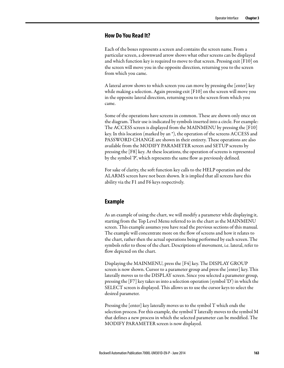 How do you read it, Example, How do you read it? example | Rockwell Automation 7000L PowerFlex Medium Voltage AC Drive (C-Frame) - ForGe Control User Manual | Page 163 / 432