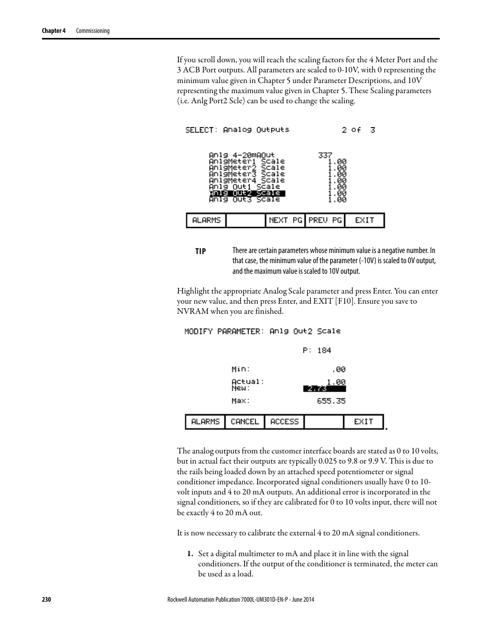 Rockwell Automation 7000L PowerFlex Medium Voltage AC Drive (C-Frame) - ForGe Control User Manual | Page 230 / 432