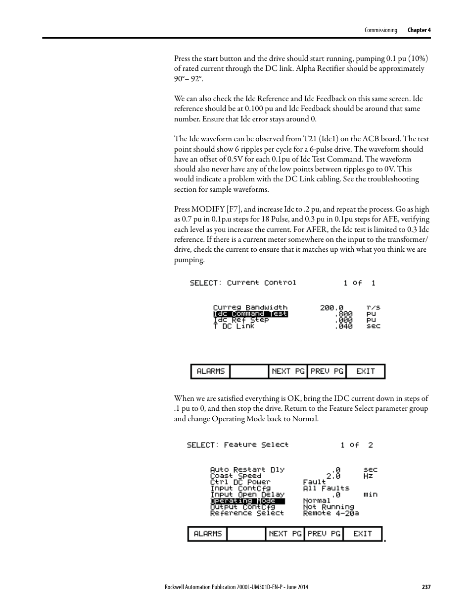 Rockwell Automation 7000L PowerFlex Medium Voltage AC Drive (C-Frame) - ForGe Control User Manual | Page 237 / 432