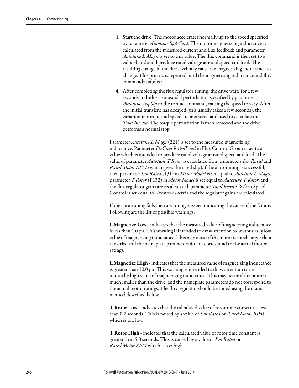 Rockwell Automation 7000L PowerFlex Medium Voltage AC Drive (C-Frame) - ForGe Control User Manual | Page 246 / 432