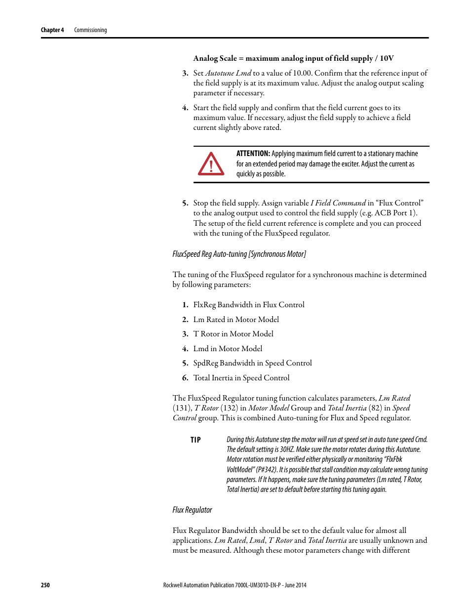 Rockwell Automation 7000L PowerFlex Medium Voltage AC Drive (C-Frame) - ForGe Control User Manual | Page 250 / 432