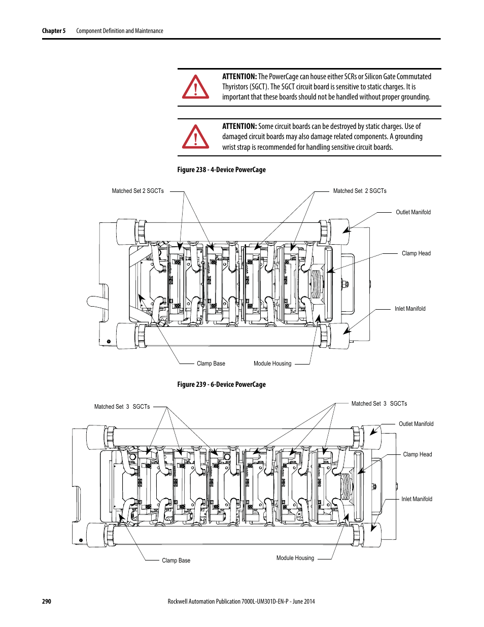 Rockwell Automation 7000L PowerFlex Medium Voltage AC Drive (C-Frame) - ForGe Control User Manual | Page 290 / 432