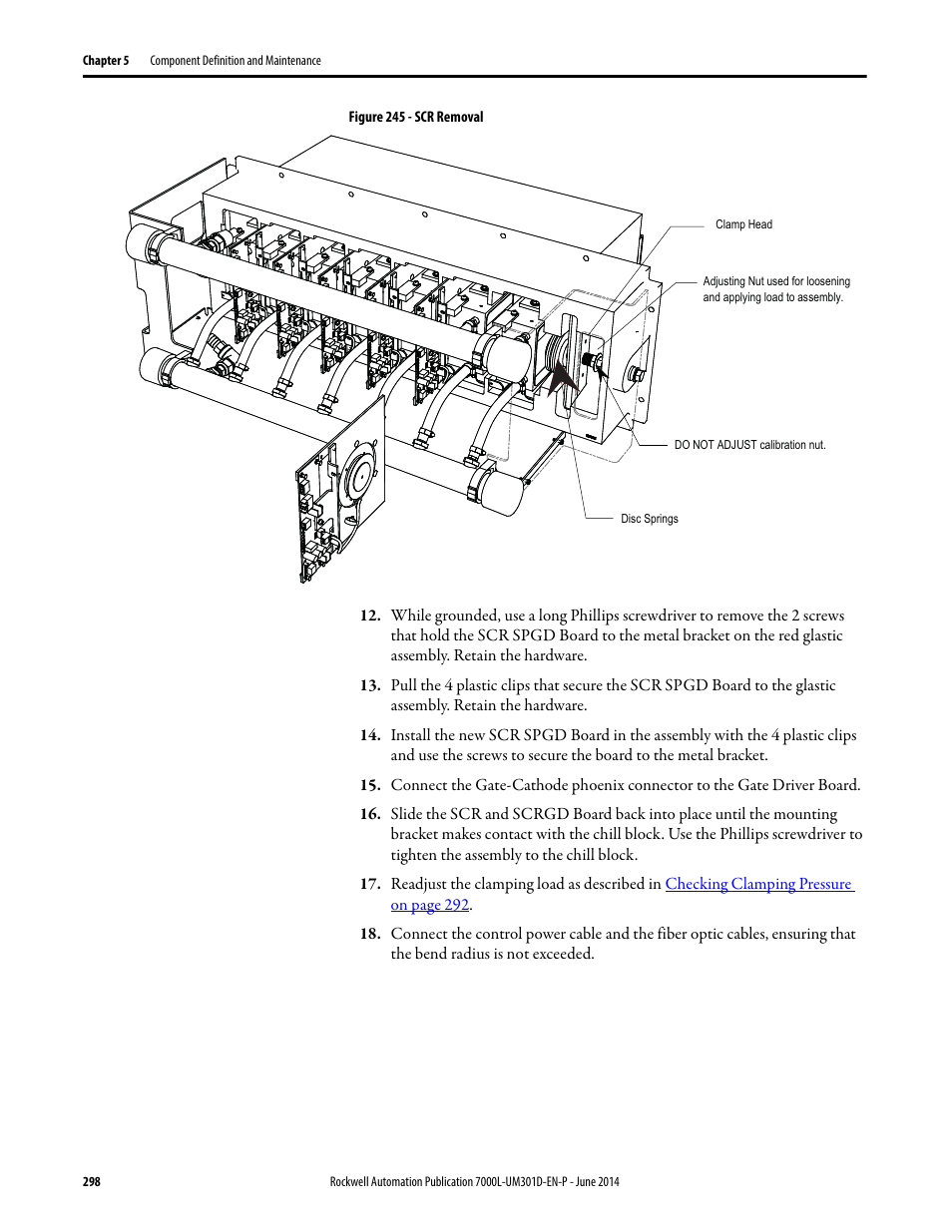 Rockwell Automation 7000L PowerFlex Medium Voltage AC Drive (C-Frame) - ForGe Control User Manual | Page 298 / 432