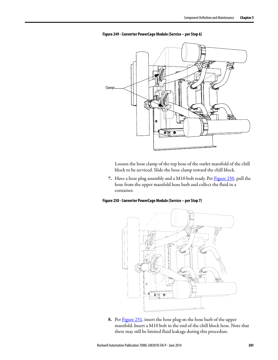 Figure 249 | Rockwell Automation 7000L PowerFlex Medium Voltage AC Drive (C-Frame) - ForGe Control User Manual | Page 301 / 432