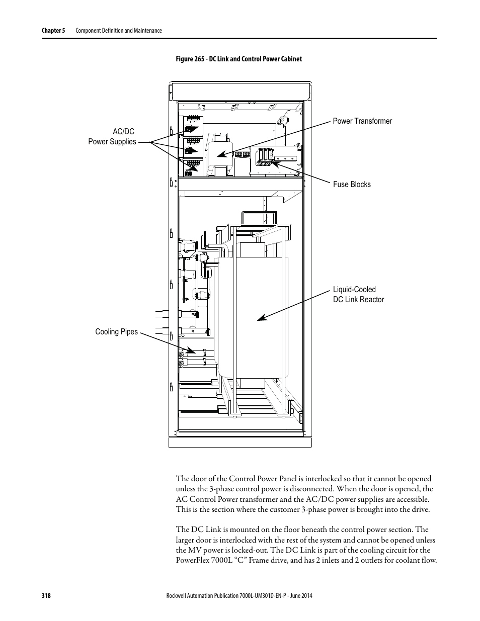 Rockwell Automation 7000L PowerFlex Medium Voltage AC Drive (C-Frame) - ForGe Control User Manual | Page 318 / 432