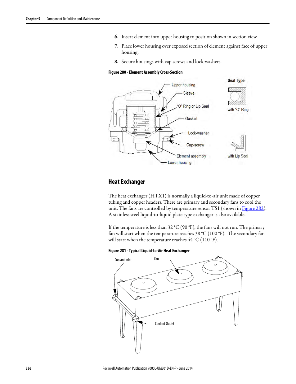 Heat exchanger | Rockwell Automation 7000L PowerFlex Medium Voltage AC Drive (C-Frame) - ForGe Control User Manual | Page 336 / 432