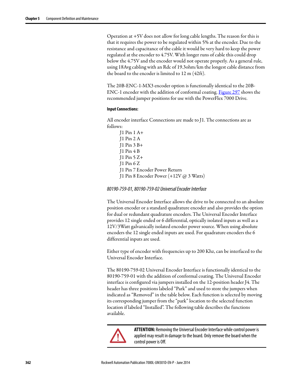 Rockwell Automation 7000L PowerFlex Medium Voltage AC Drive (C-Frame) - ForGe Control User Manual | Page 362 / 432